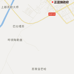 锡林郭勒盟正蓝旗地图