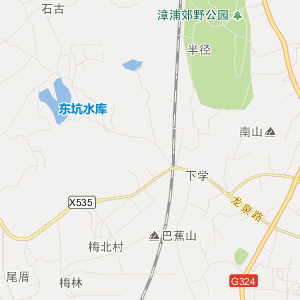漳州市漳浦县行地图
