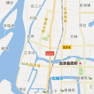 马鞍山市当涂县地图