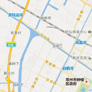 常州市钟楼区行政地图