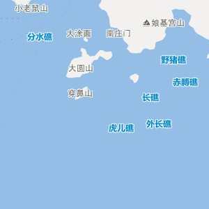 舟山市岱山县行政地图