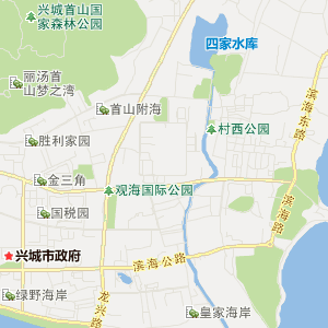葫芦岛市兴城市行地图