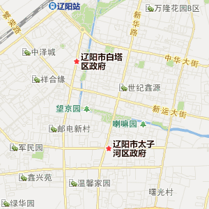 辽阳市太子河区地理地图