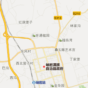 鞍山市岫岩满族自治县地图