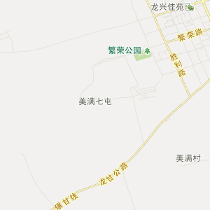 齐齐哈尔市甘南县地图