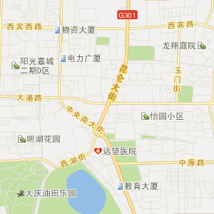 大庆市让胡路区地图