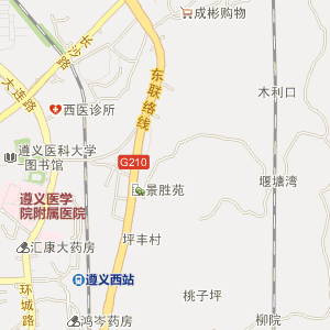 遵义地图 遵义市火车站 遵义站