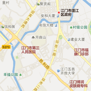 江门蓬江区地图全图图片