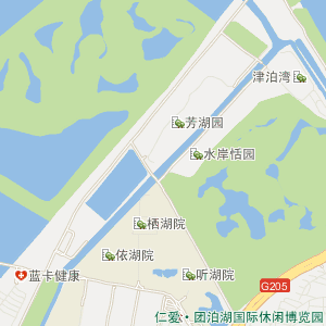团泊湖地图图片