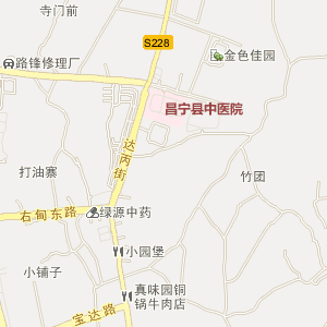 昌宁县行政区划地图图片