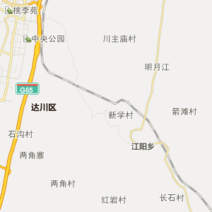 达州渠县地图