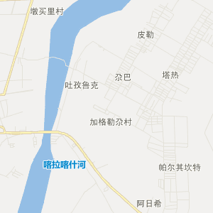 和田地区墨玉县地图