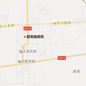 若羌县三十六团地图图片