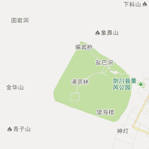 大理白族自治州剑川县地理地图