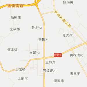 乐至县地图 村镇图片