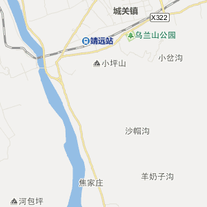 白银市靖远县地图图片