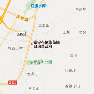 安顺市镇宁布依族苗族县地图