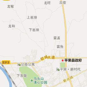 平果县乡镇地图图片