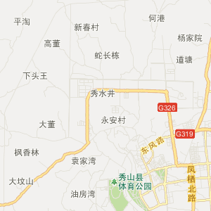 秀山行政区划地图图片