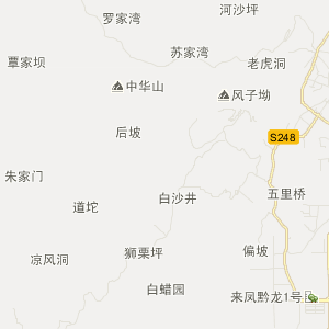 湘西土家族苗族自治州龙山县地理地图