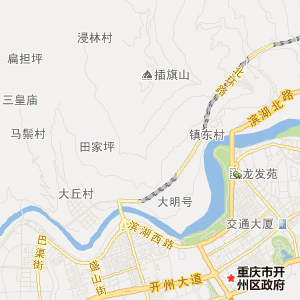 重庆市开州区乡镇地图图片