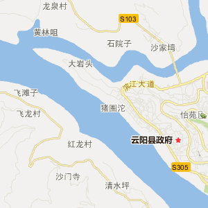 云阳县地图全图高清版图片