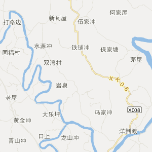 婁底市雙峰縣地圖