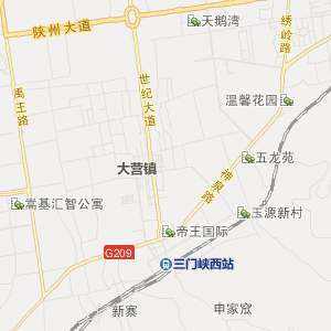 三门峡陕县地图图片