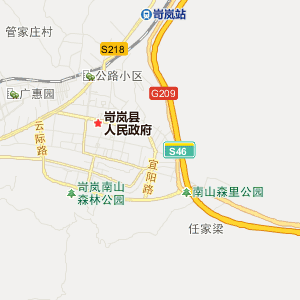 忻州市岢岚县地图