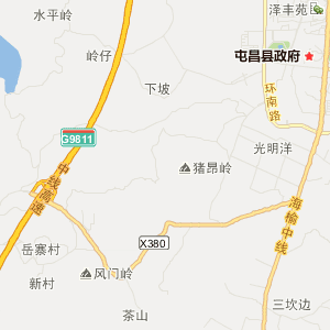 屯昌县隧道交通地图