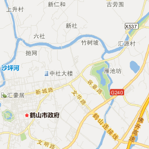 鹤山市地图各镇区图片