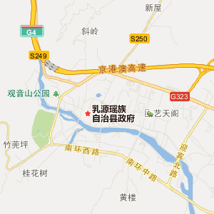 广东韶关市乳源地图图片