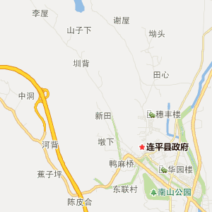 河源市连平县地图