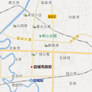 孝感市應城市地圖