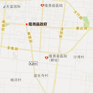 隆尧县城地图高清图片