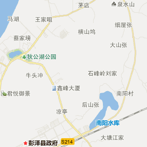 江西彭泽县地图高清图片