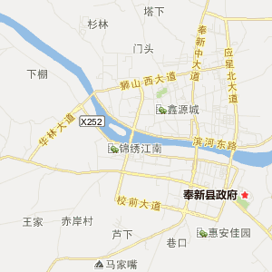 江西宜春奉新地图图片