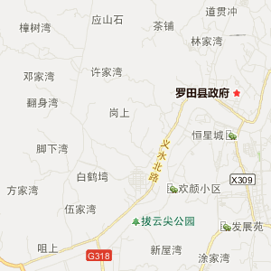 罗田县地图 行政区划图片