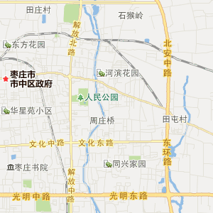 枣庄市中区乡镇地图图片
