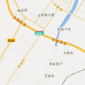 赤峰市红山区地理地图