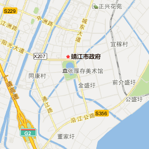 靖江市8个镇地图图片