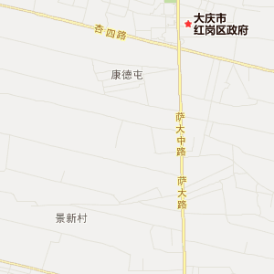 大庆市红岗区金融休闲地图